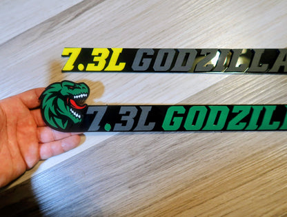 7.3L Godzilla badges. Includes 2
