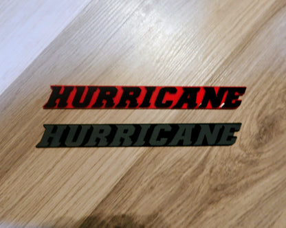 Hurricane badges. Includes 2