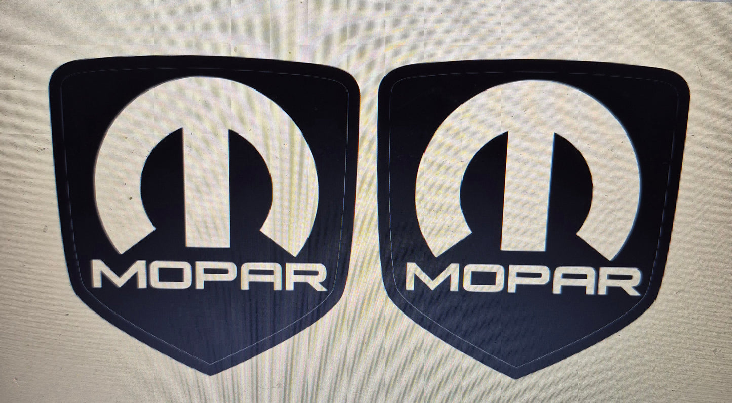 Mopar fender badges. Set of 2