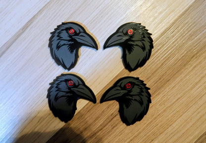 Itachi's Crow fender badges. Includes 2