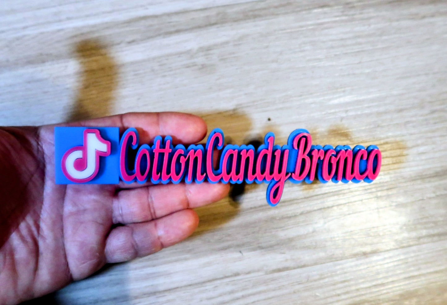 Custom TikTok, Instagram, facebook tag Badge