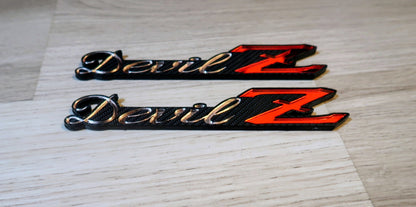 Devil Z badges. Includes 2