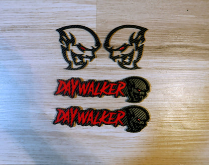 Vampire fender badges with custom eye color, Includes 2.
