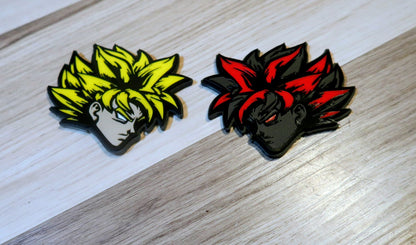 SS Goku badges type 2. Includes 2