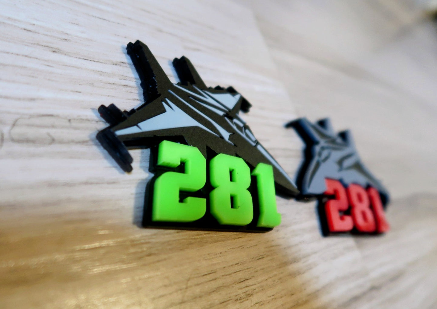 Fighter jet badges. Includes 2