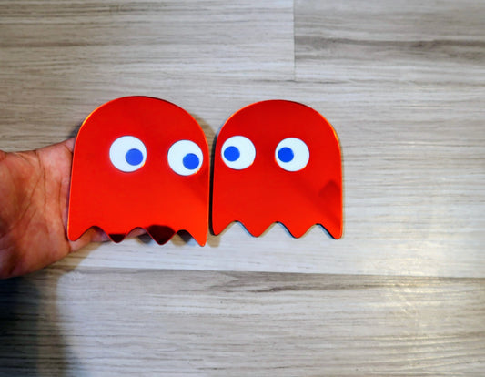 Pac-man Ghost badges. Includes 2