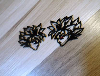 SS Goku badges type 1. Includes 2
