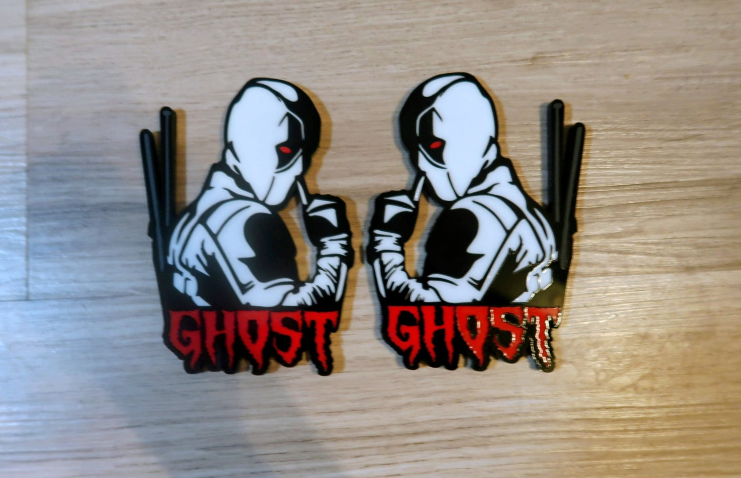 Inspired Deadpool Badges. Includes 2 badges