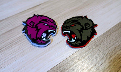 Sasquatch/Yeti badges. Includes 2