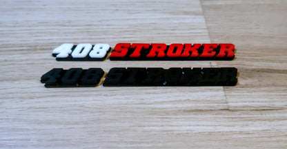 Stroker with custom number badges. Includes 2
