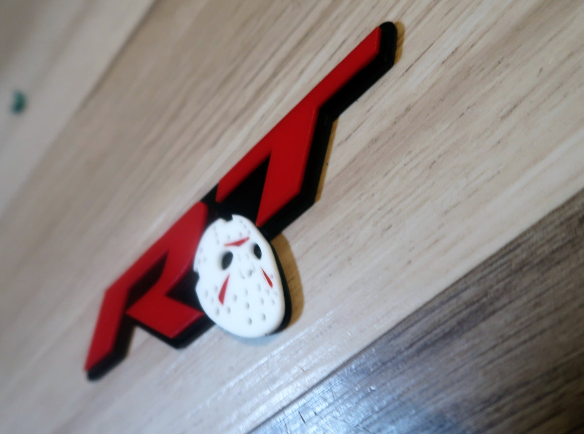 RT badge with Jason mask