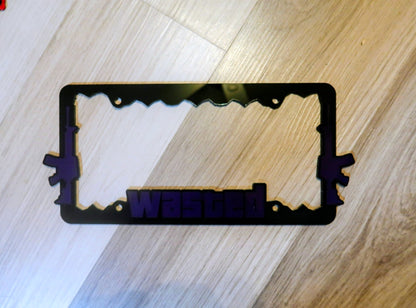 Inspired GTA license Plate Frame
