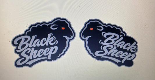 Black Sheep badges. Includes 2