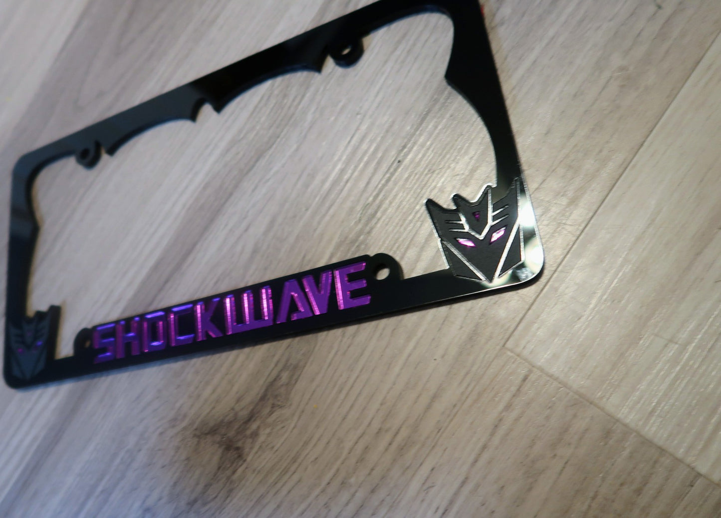 Shockwave Decepticon License Plate frame.