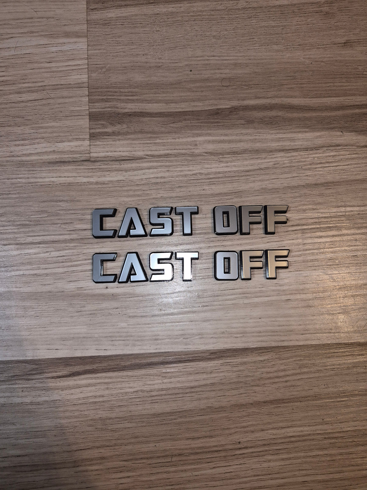 Cast Off Custom Badges.