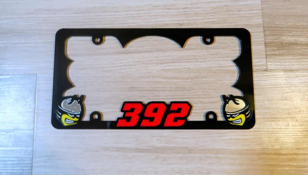 Custom 392,or 345 License Plate Frame
