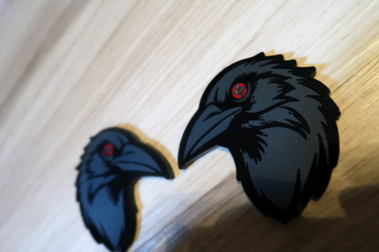 Itachi's Crow fender badges. Includes 2