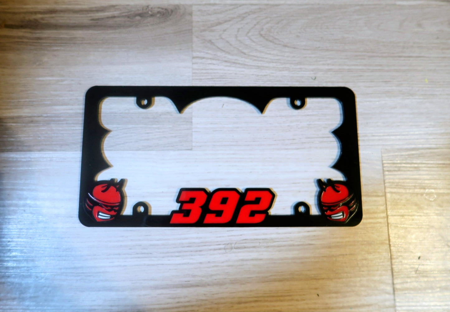 Custom 392,or 345 License Plate Frame