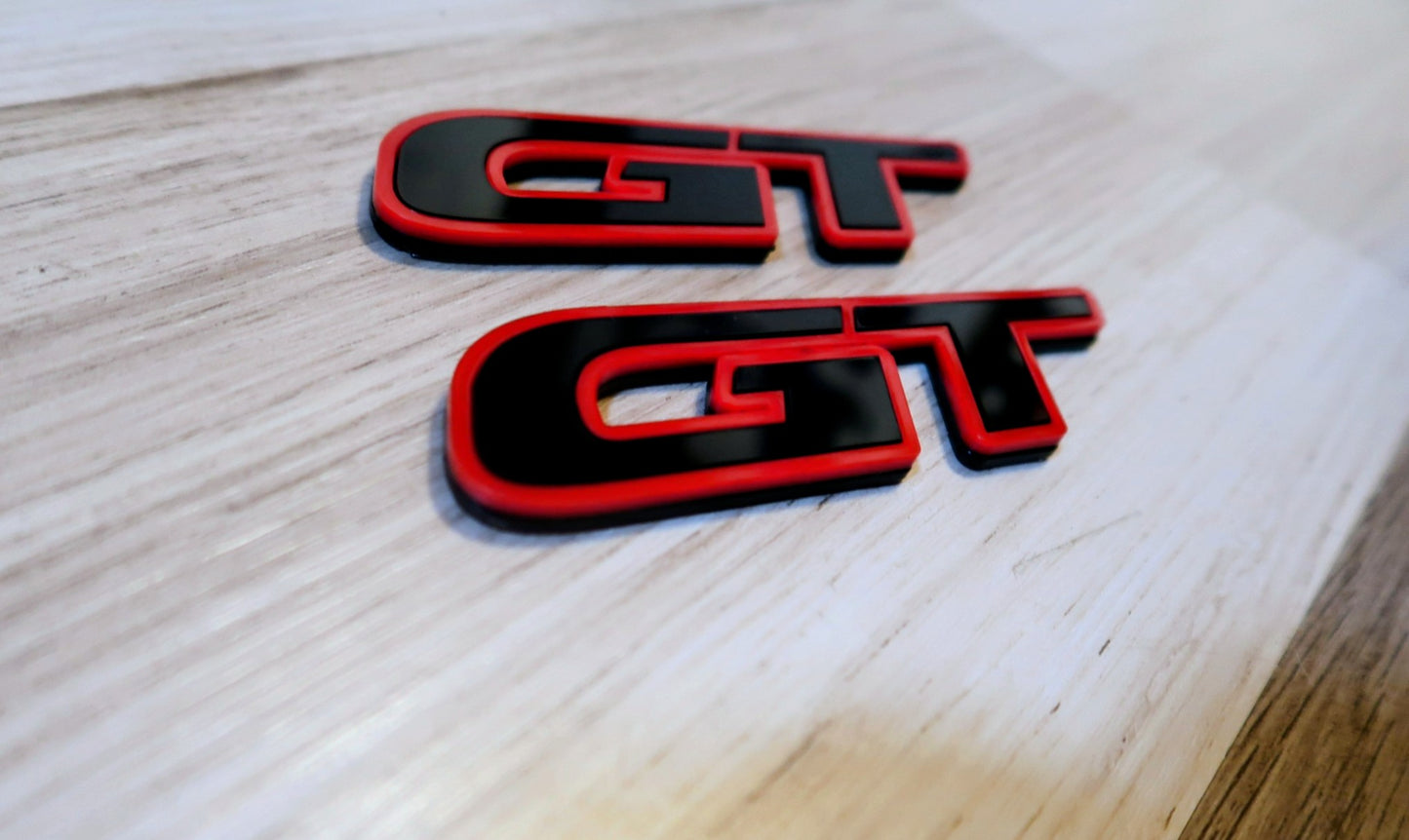 GT badges. Includes 2