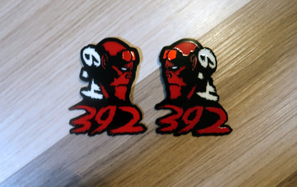 Inspired Hellboy badges. Includes 2.