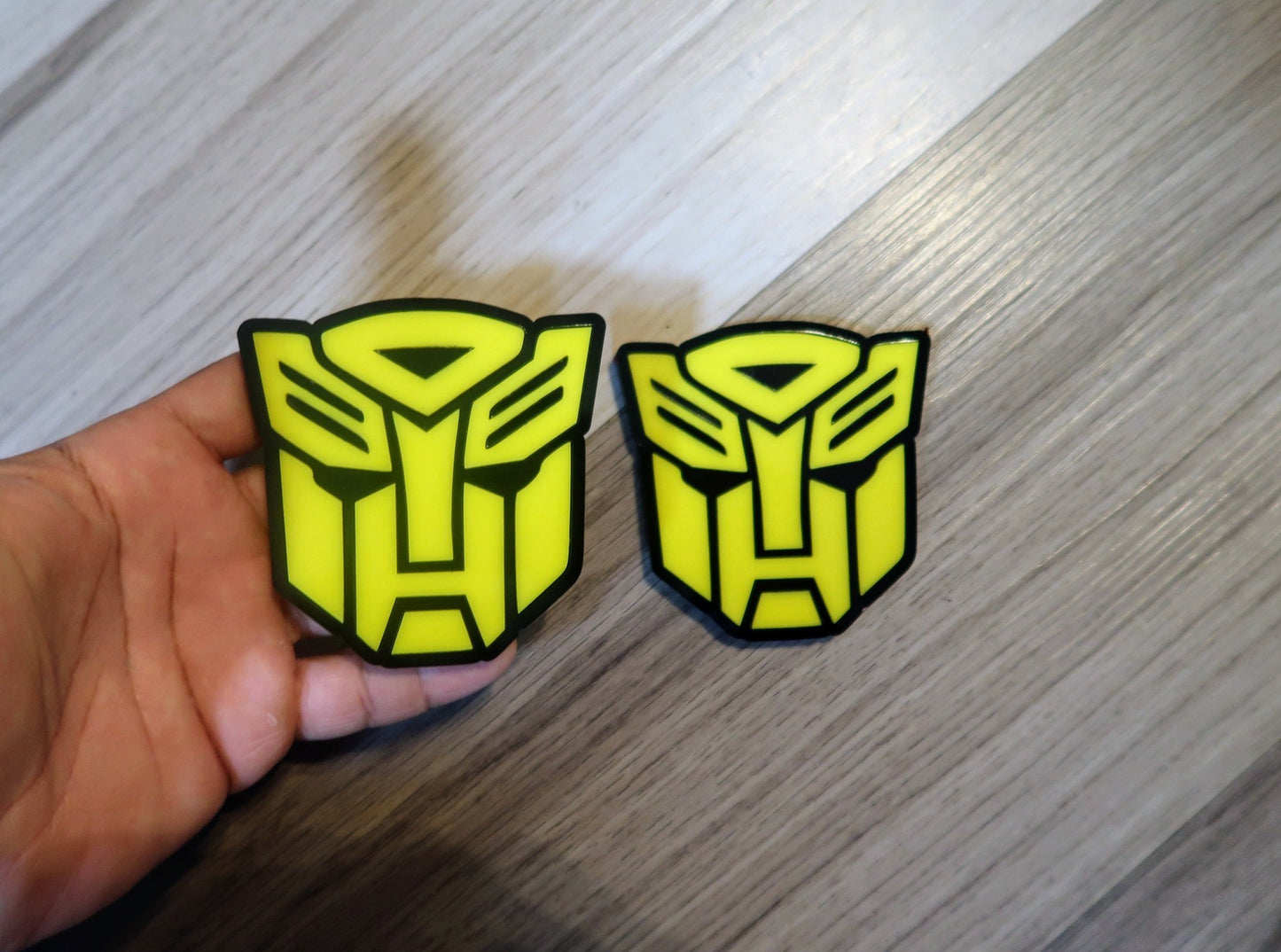Inspired Autobot car badges, Includes 2 badges.