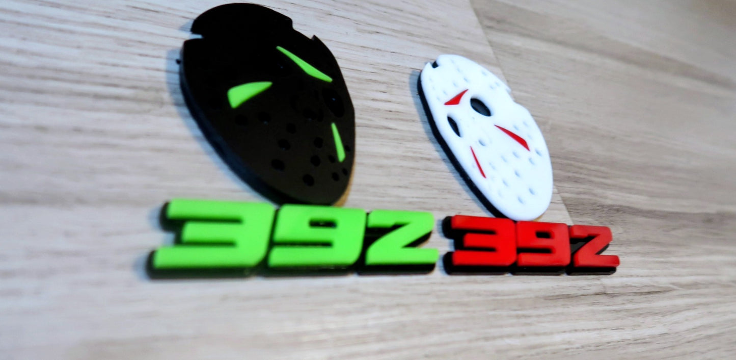 Jason Mask with custom numbers. Includes 2