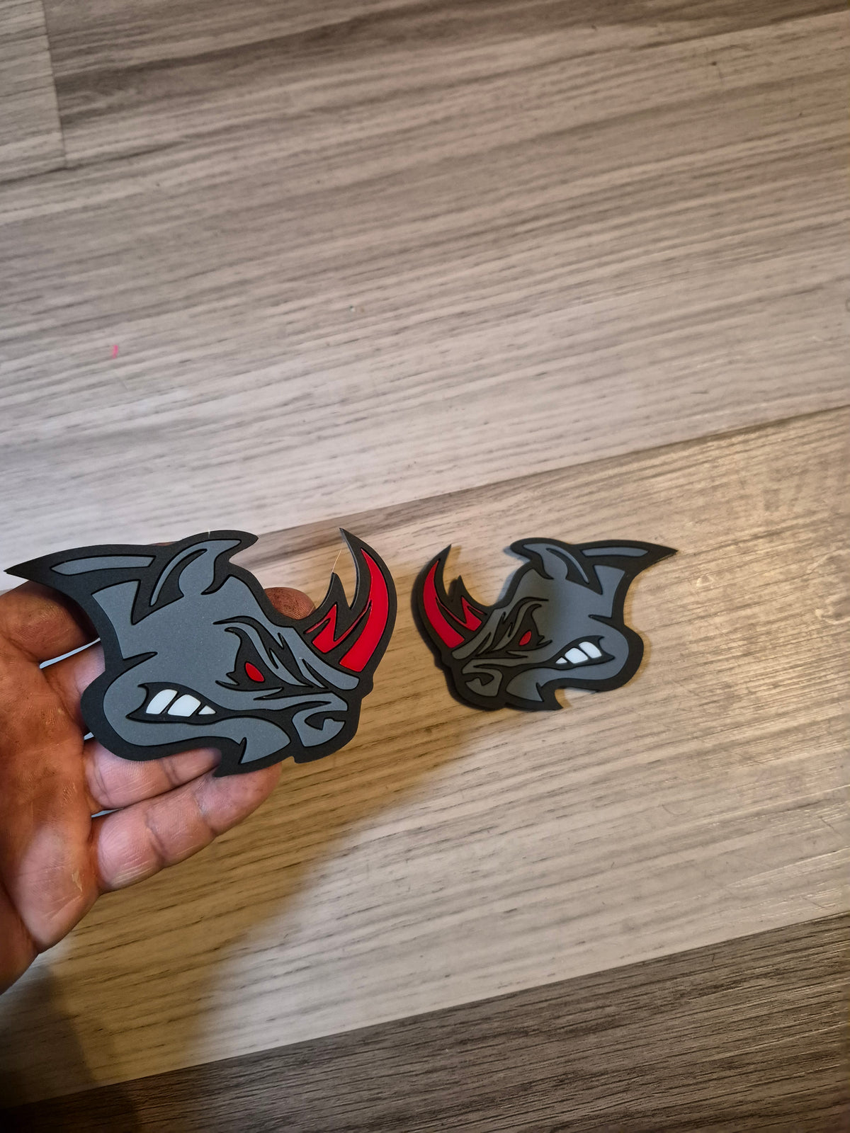 Aggressive Rhino fender badges.