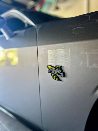 Customize-able bee badges. Includes 2.
