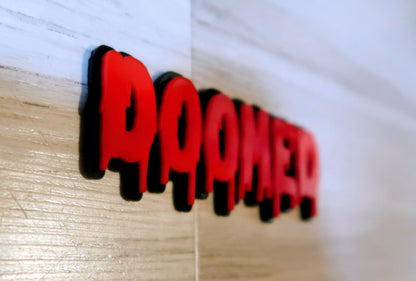 DOOMED Badge. Includes 1