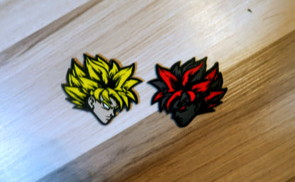 SS Goku badges type 2. Includes 2