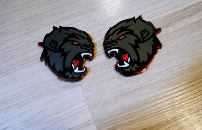 Sasquatch/Yeti badges. Includes 2