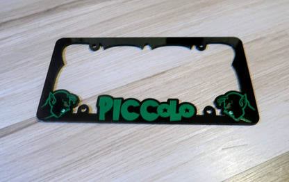 Custom Piccolo License plate frame.