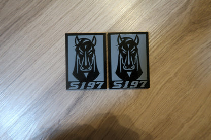 Dark Stallion Car Badge. Includes 2.