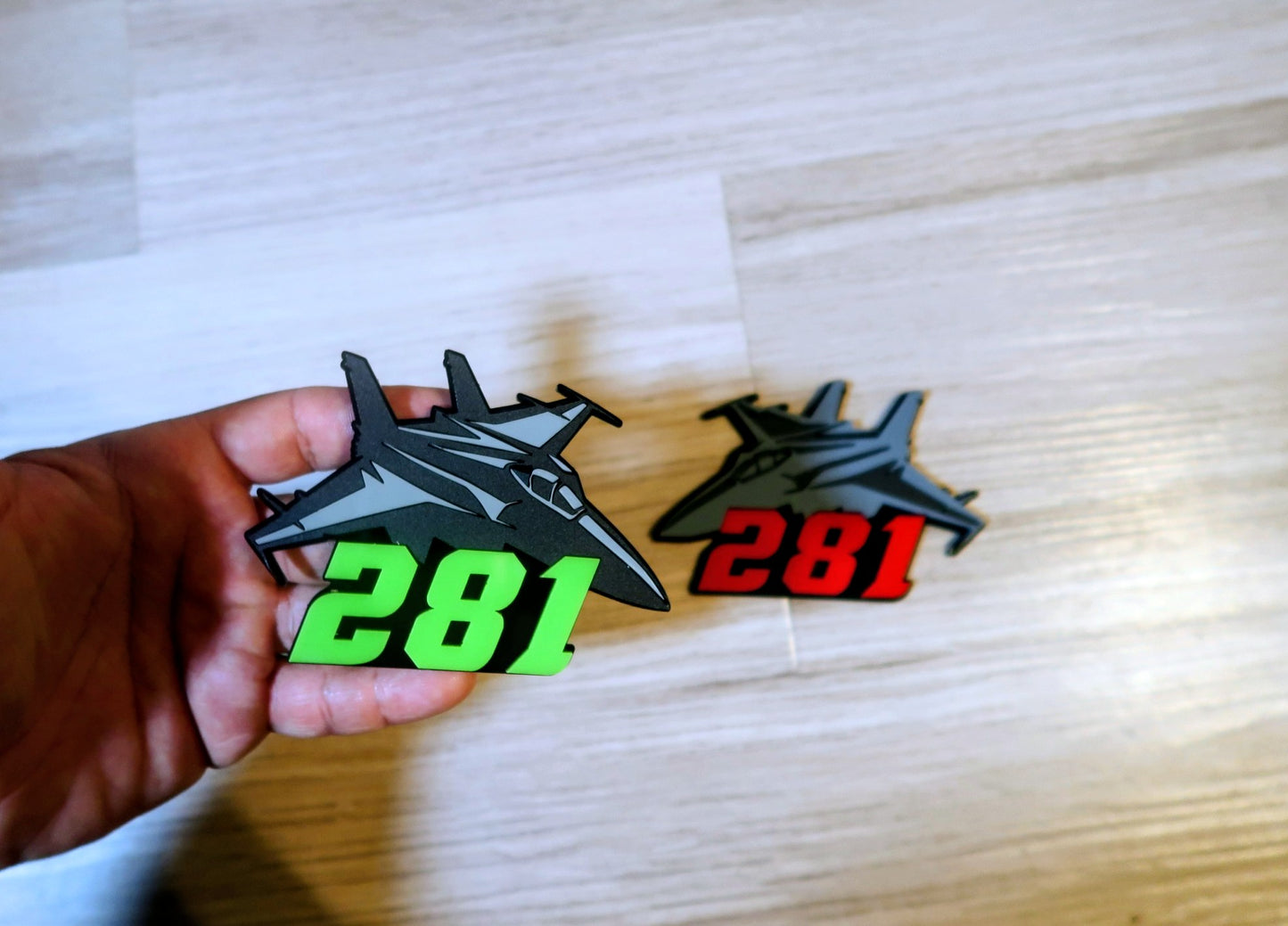 Fighter jet badges. Includes 2