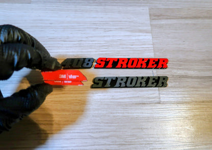 Stroker with custom number badges. Includes 2