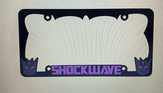 Shockwave Decepticon License Plate frame.
