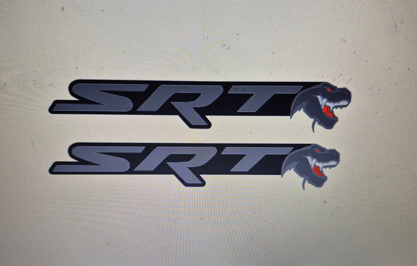 Custom SRT Trex badges. Includes 2