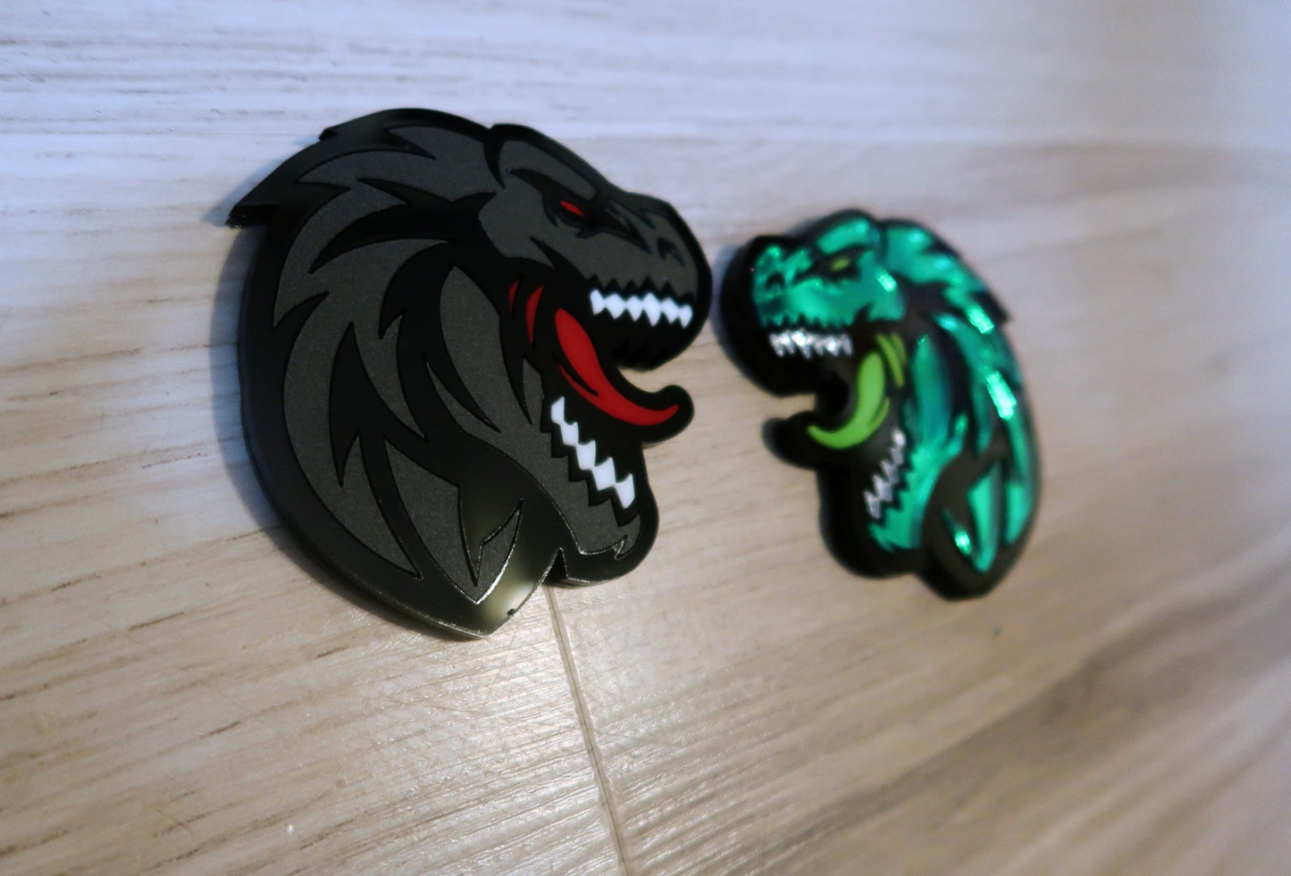 Godzilla fender badges. Includes 2