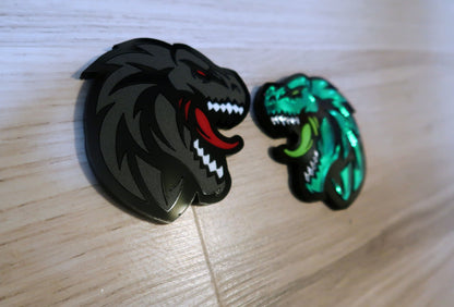 Godzilla fender badges. Includes 2