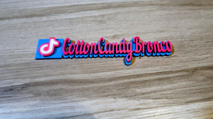 Custom TikTok, Instagram, facebook tag Badge