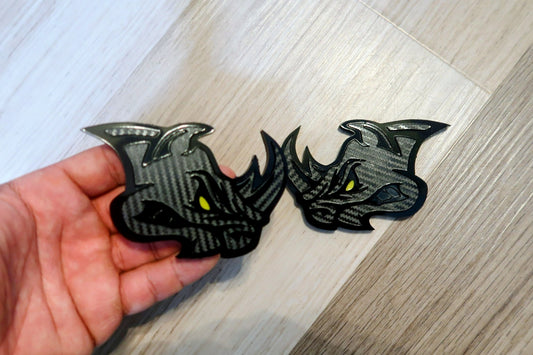 Aggressive Rhino fender badges.