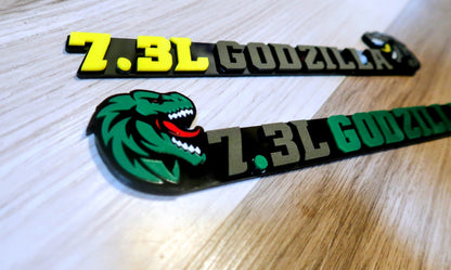 7.3L Godzilla badges. Includes 2
